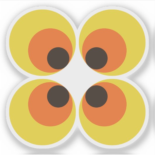 70s-achtergrond sticker (Voorkant)