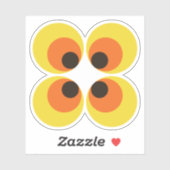 70s-achtergrond sticker (Vel)