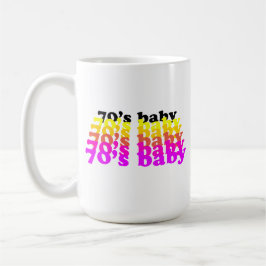 70'S baby funny birthday present born 1970 - 1979  Koffiemok