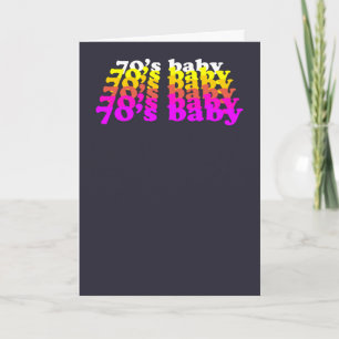 70's baby Gen X verjaardag geboren in zeventig 70- Kaart