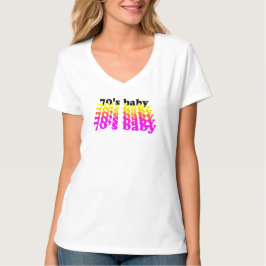 70'S baby grappig verjaardagscadeau geboren 1970 - T-shirt