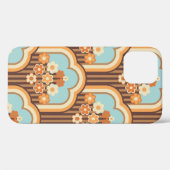 70s behang naadloos design, bloemen Case-Mate iPhone case (Achterkant (horizontaal))