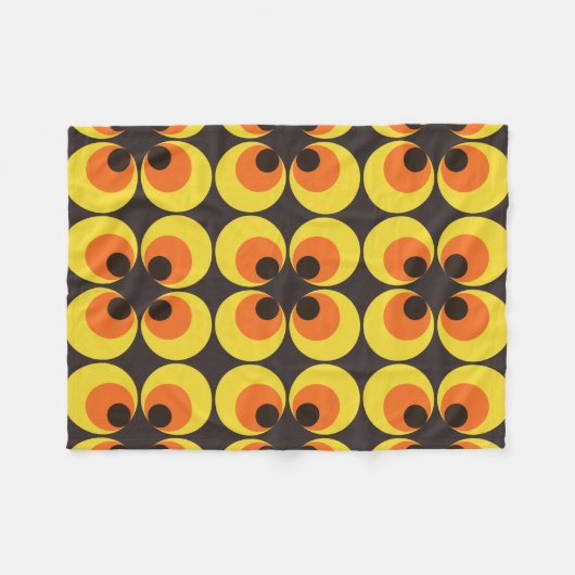 70s-behangselpapier fleece deken (Voorkant (Horizontaal))