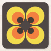 70s-behangselpapier kartonnen onderzetters (Voorkant)