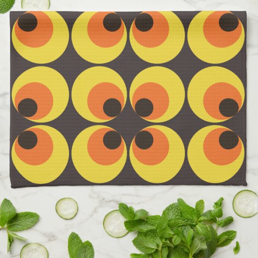 70s-behangselpapier theedoek (Gevouwen)