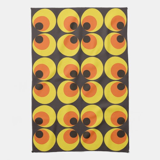 70s-behangselpapier theedoek (Verticaal)