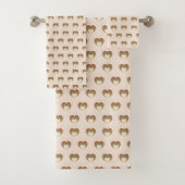 70s Bloemige Handdoek Boho Pastel Bad Magie (Insitu)