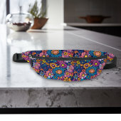 70s Boho Bloemen Heuptasje