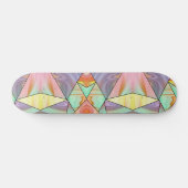 70S Boho Marmer Vibes Persoonlijk Skateboard (Horizontaal)