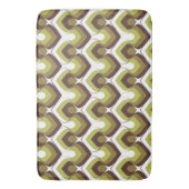 70s Bold Modern Retro Ogee Motif in Greens Badmat (Voorkant Verticaal)
