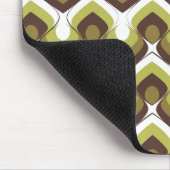 70s Bold Modern Retro Ogee Motif in Greens Muismat (Hoek)