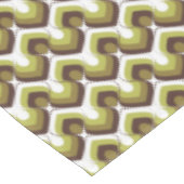 70s Bold Modern Retro Ogee Motif in Greens Tafelkleed (Gekanteld)