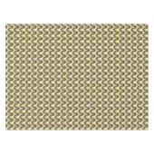 70s Bold Modern Retro Ogee Motif in Greens Tafelkleed (Voorkant (Horizontaal))