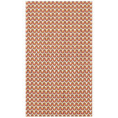 70s Bold Retro Modern Motif in Orange & Brown Tafelkleed (Voorkant)