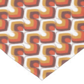 70s Bold Retro Modern Motif in Orange & Brown Tafelkleed (Gekanteld)