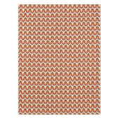 70s Bold Retro Modern Motif in Orange & Brown Tafelkleed (Voorkant)
