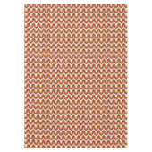 70s Bold Retro Modern Motif in Orange & Brown Tafelkleed (Voorkant)