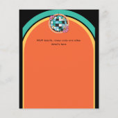 70s Boogie Retro Disco Dancing Verjaardagsfeest (Achterkant)