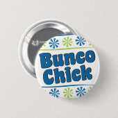 70's Bunco Chick Ronde Button 5,7 Cm (Voorkant /achterkant)