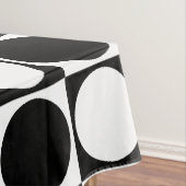 70s Checks and Circles Black and White Tafelkleed (Voorbeeld)