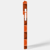 70s Checks and Circles Flame Orange Case-Mate iPhone Case (Achterkant / Links)