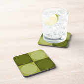 70s Checks and Circles Green Bier Onderzetter (Rechterzijde)