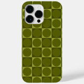 70s Checks and Circles Green Case-Mate iPhone Case (Achterkant)