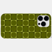 70s Checks and Circles Green Case-Mate iPhone Case (Achterkant (horizontaal))