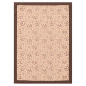 70s Christmas Tablecloth Peace Love Pastel Look Tafelkleed (Voorkant)