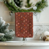 70s Christmas Towels Peace Love Pastel Comfort Bad Handdoek