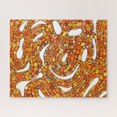 70s Colors Red Orange Yellow Abstract Design Legpuzzel (Horizontaal)