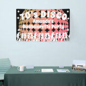 70's Disco Bachelorette Party | Roze glazige bal Spandoek (Beurs)