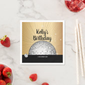 70s, disco ball, Cocktail Paper Napkins Servet (Insitu)