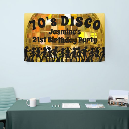 70's Disco Birthday | Glitter Ball Spandoek (Beurs)