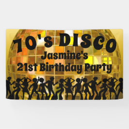 70's Disco Birthday | Glitter Ball Spandoek