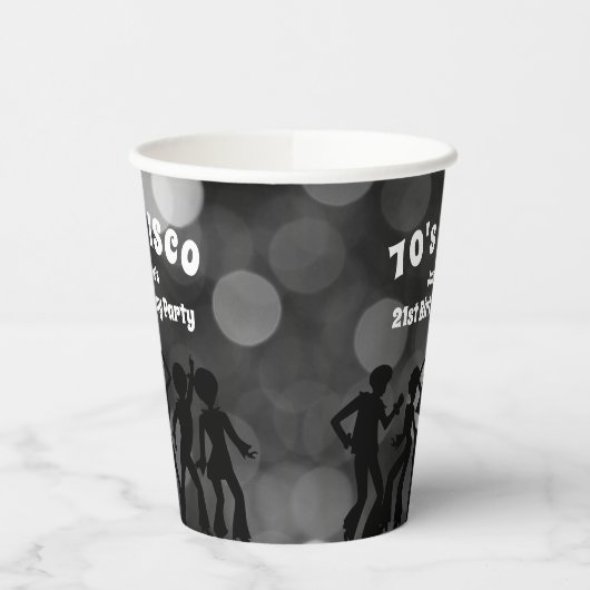 70's Disco Birthday Party Papieren Bekers (Links)