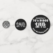 70's Disco Birthday | Silver Glitter Ball Confetti (Achterkanten)