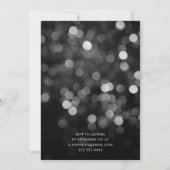 70's Disco Birthday | Silver Glitter Ball Kaart (Achterkant)