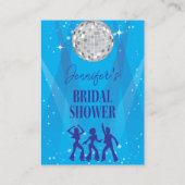 70s Disco Dancing Queen Bridal Shower Registry Informatiekaartje (Achterkant)