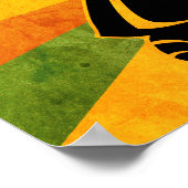 70s Disco Danser Retro Poster (Hoek)