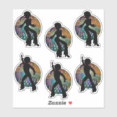 70s Disco dansers Sticker (Vel)