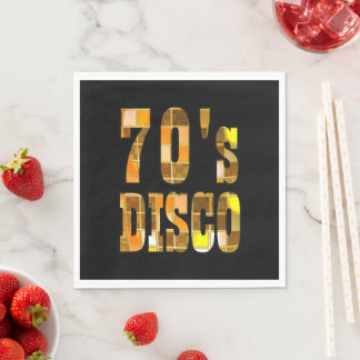 70s Disco Party Napkins Servet