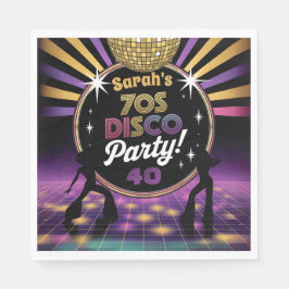 70's Disco Party Seventies Hippy Verjaardag Rave Servet