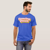 70s Disco Rainbow Dancing Queen T-shirt (Voorkant volledig)