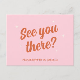 70s Disco Sparkles Kleurrijke Moderne Retro Bruilo Briefkaart