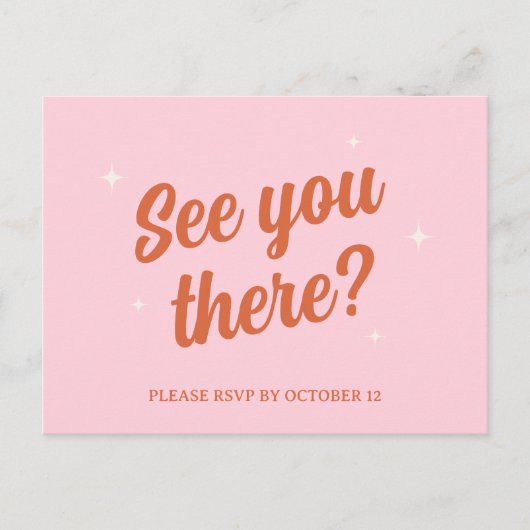 70s Disco Sparkles Kleurrijke Moderne Retro Bruilo Briefkaart (Voorkant)