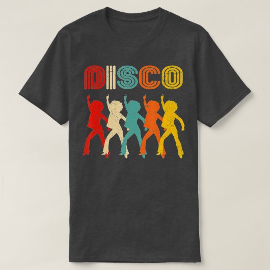 70s Disco Thleed Retro Disco Dansend 1970s T-shirt (Design voorkant)