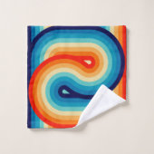 70s Double Wave Bad Handdoek (Wasdoekje)