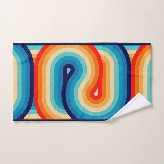 70s Double Wave Bad Handdoek (Handdoek)