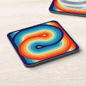 70s Double Wave Bier Onderzetter (Linkerzijde)